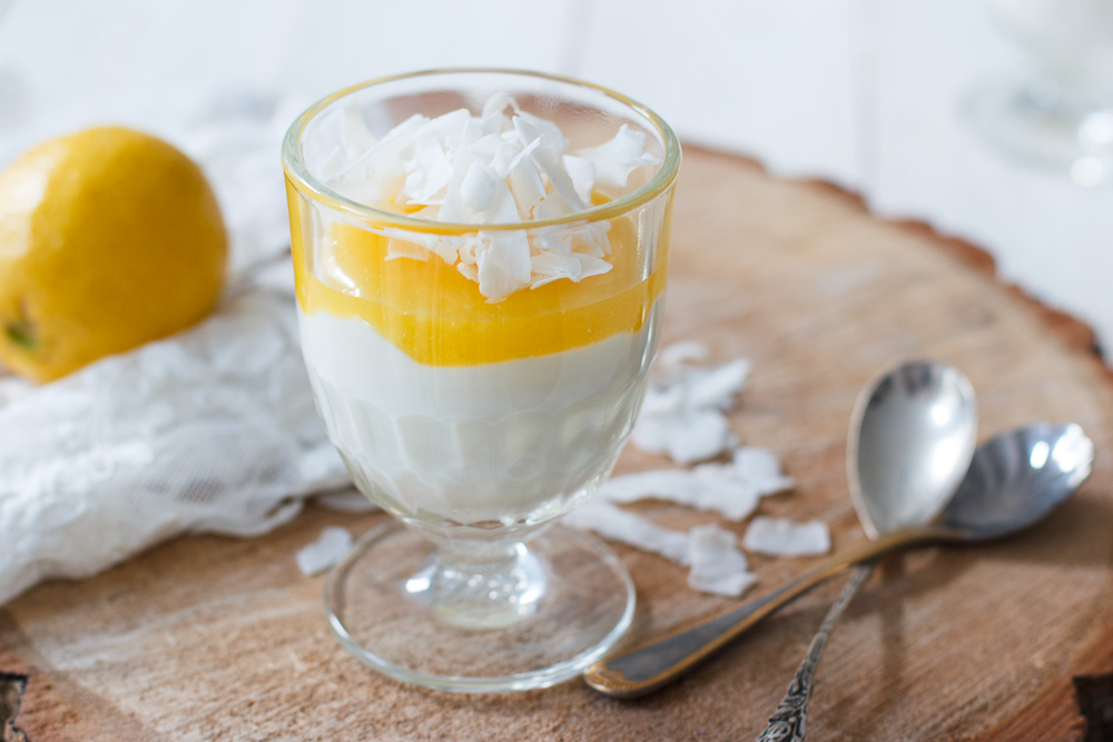 Easy lemon curd toetje - Zoetrecepten